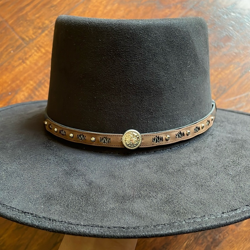 Black Suede Fedora